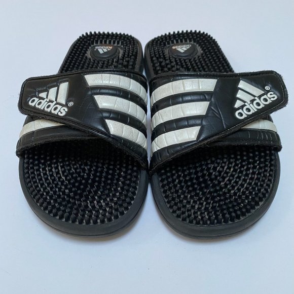 Adidas Velcro Strap Adissage Slides - Picture 2 of 5